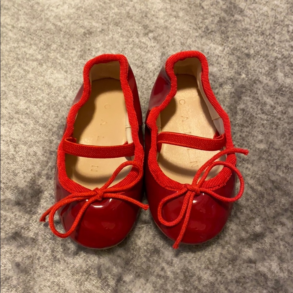 NEW Baby Red Patent Ballet Flats